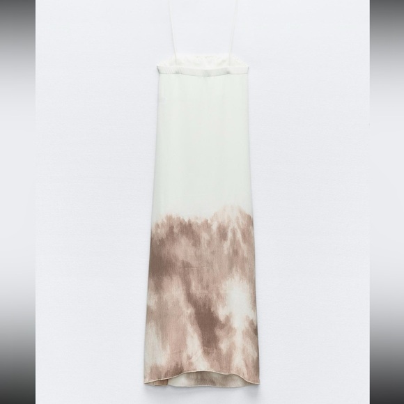Zara limited eidtion draped slit midi dress - Picture 5 of 10